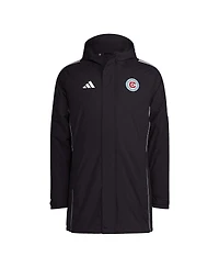Adidas Men's Black Chicago Fire Tiro 24 Full-Zip Hoodie Winter Parka