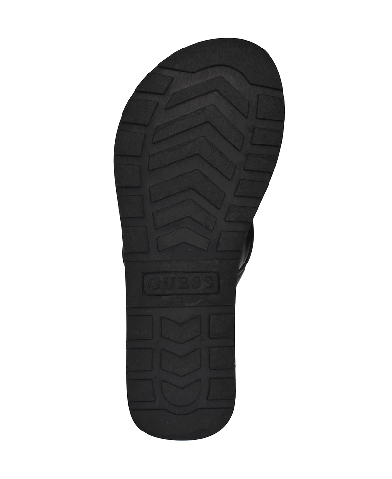Guess Women's Candry Triangle Logo Eva Thong Flip Flop Sandals
