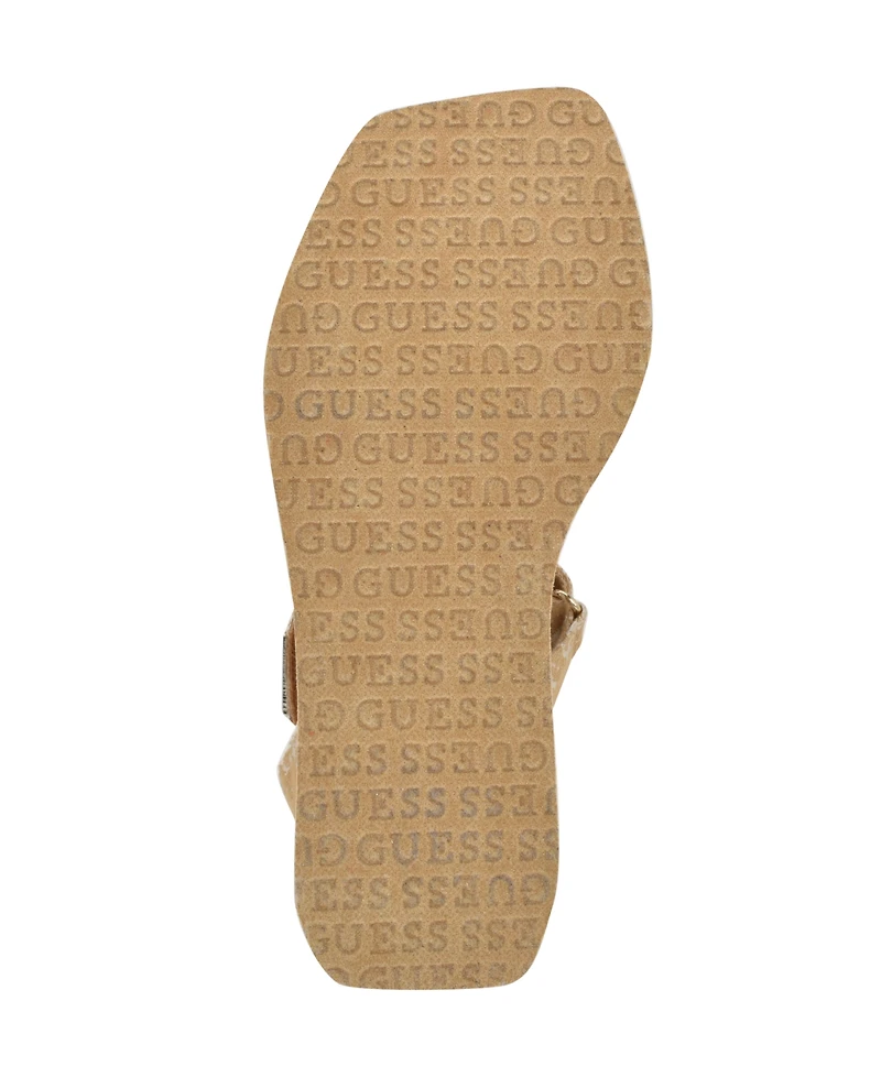Guess Women's Daysa Quattro-g Strappy Eva Wedge Sandals