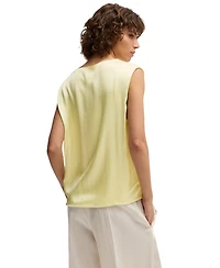 Boss by Hugo Women's High Neck Sleeveless T-Shirt