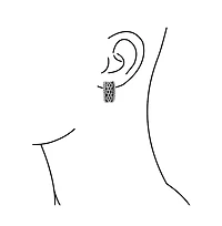 Bling Jewelry Twisted Cable Chain Weave Wide Half Hoop Clip On Earrings For Non Pierced Ears Oxidized Gold Plated Brass