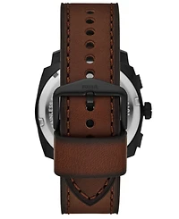 Fossil Men's Machine Chronograph Black Stainless-Steel Bracelet Watch, 44mm