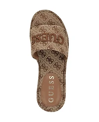 Guess Women's Bintai Platform Slide Wedge Sandals