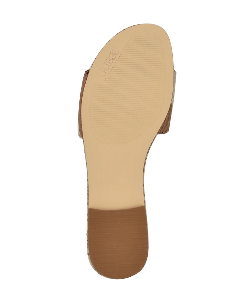 Guess Women's Harini Slip-On Logo Flat Sandals