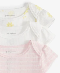 First Impressions Baby Pointelle Bodysuits, Pack of 3, Exclusively at Macy's