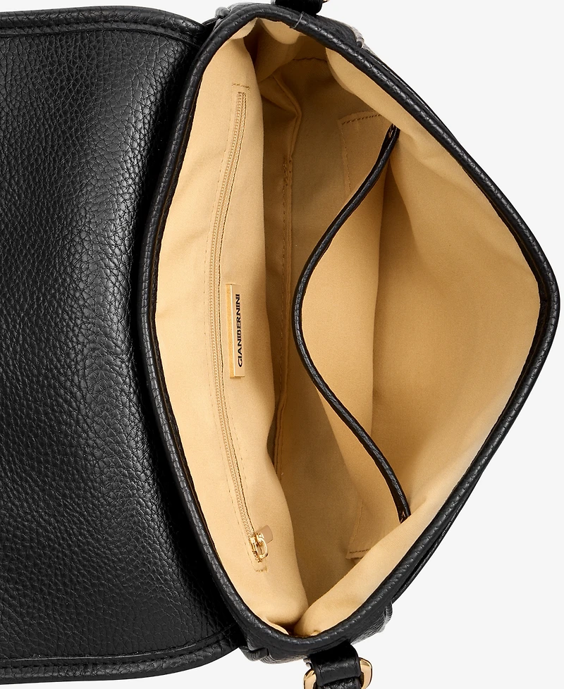 Giani Bernini Pebble East West Small Flap Crossbody, Exclusively at Macy's