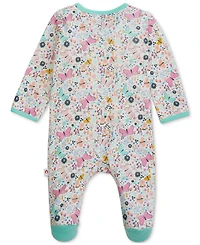 Easy = Magnetic Close Baby Cotton Footed Coverall