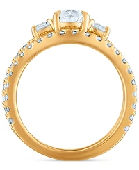Diamond Three-Stone Bridal Set (2-1/4 ct. t.w.) in 14k Yellow Gold