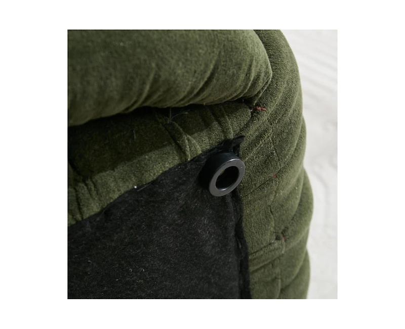 Chenille Fabric Modern Knot Design Ottoman, Comfortable Footstool for Living Room and Bedroom-The Pop Home