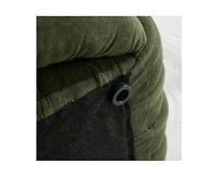 Chenille Fabric Modern Knot Design Ottoman, Comfortable Footstool for Living Room and Bedroom-The Pop Home