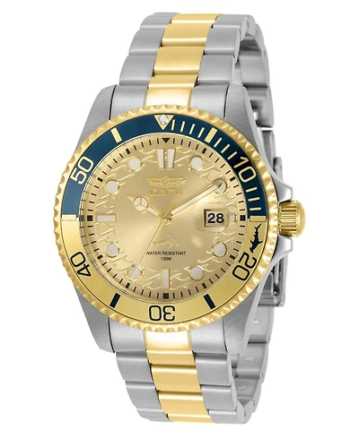 Invicta Men's 30948 Pro Diver Quartz 3 Hand Gold Dial Watch