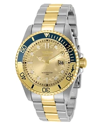 Invicta Men's 30948 Pro Diver Quartz 3 Hand Gold Dial Watch