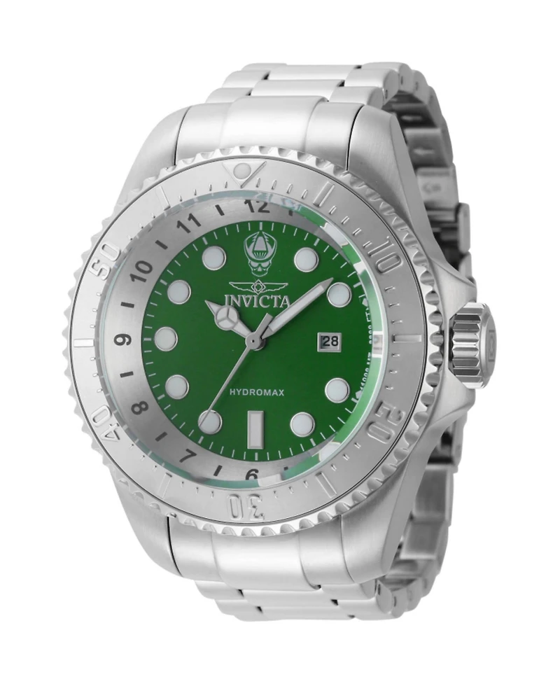 Invicta Men's 44745 Hydromax Quartz 3 Hand Green Dial Watch