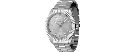Invicta Men's 47449 Specialty Quartz 3 Hand Silver Dial Watch