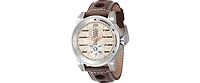 Invicta Men's 47538 Invicta Racing Quartz Multifunction Silver, Brown, Grey, Rose Gold, Ivory Dial Watch