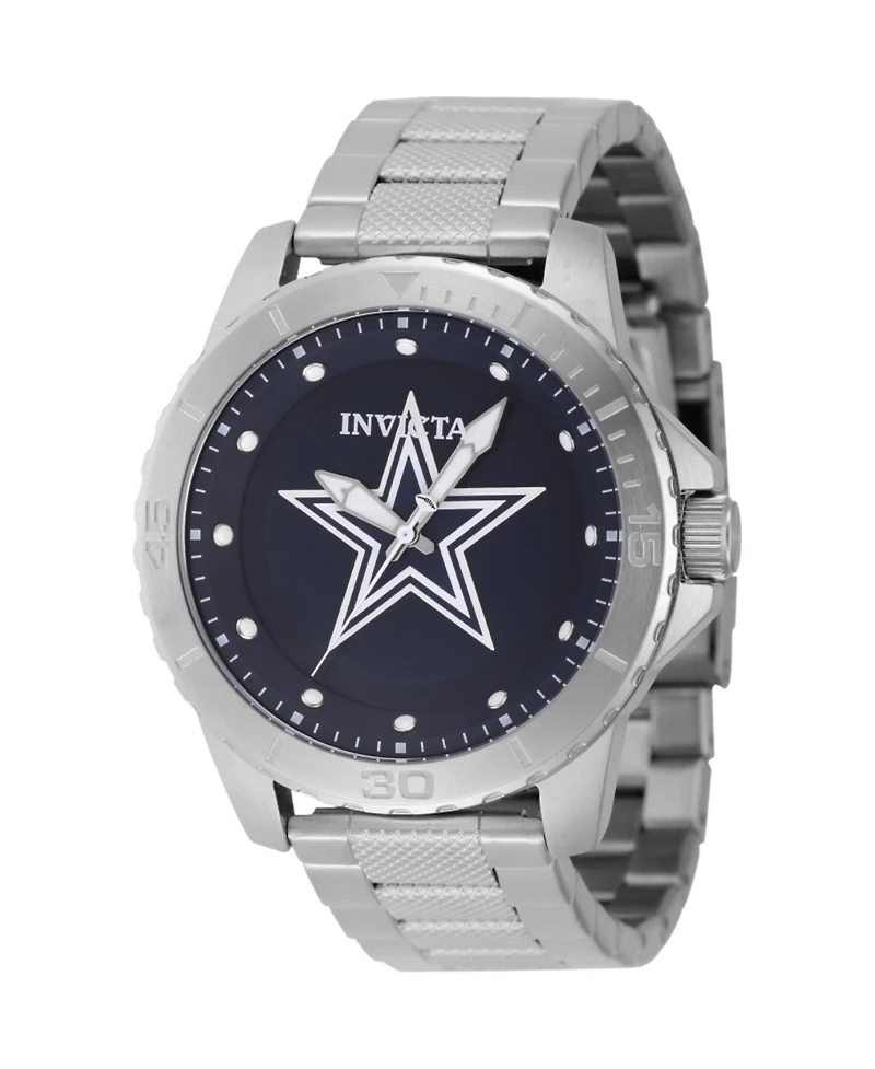 Invicta Men's 48083 Nfl Dallas Cowboys Quartz 3 Hand Blue Dial Watch