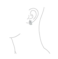 Bling Jewelry Classic Celtic Knot Clip-On Earrings Two Tone For Non-Pierced Ears Gold Plated