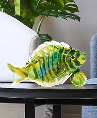 Dale Tiffany 6.5" Varadero Fish Art Glass Figurine