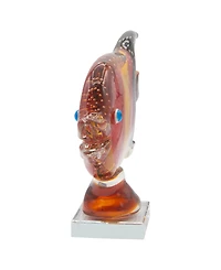 Dale Tiffany 8.75" Bora Fish Art Glass Figurine