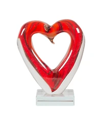 Dale Tiffany 7" Rossa Heart Art Glass Figurine