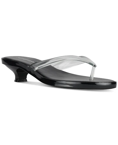 Jeffrey Campbell Lollipop Jelly Kitten-Heel Thong Sandals