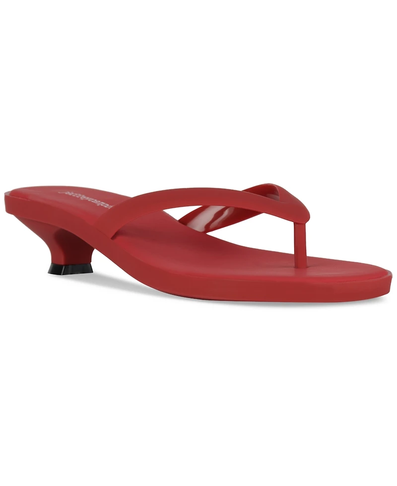 Jeffrey Campbell Lollipop Jelly Kitten-Heel Thong Sandals
