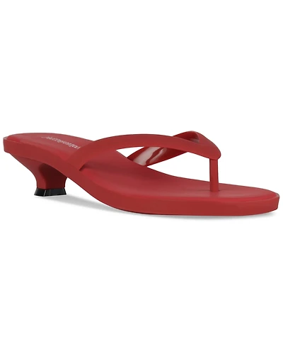Jeffrey Campbell Lollipop Jelly Kitten-Heel Thong Sandals