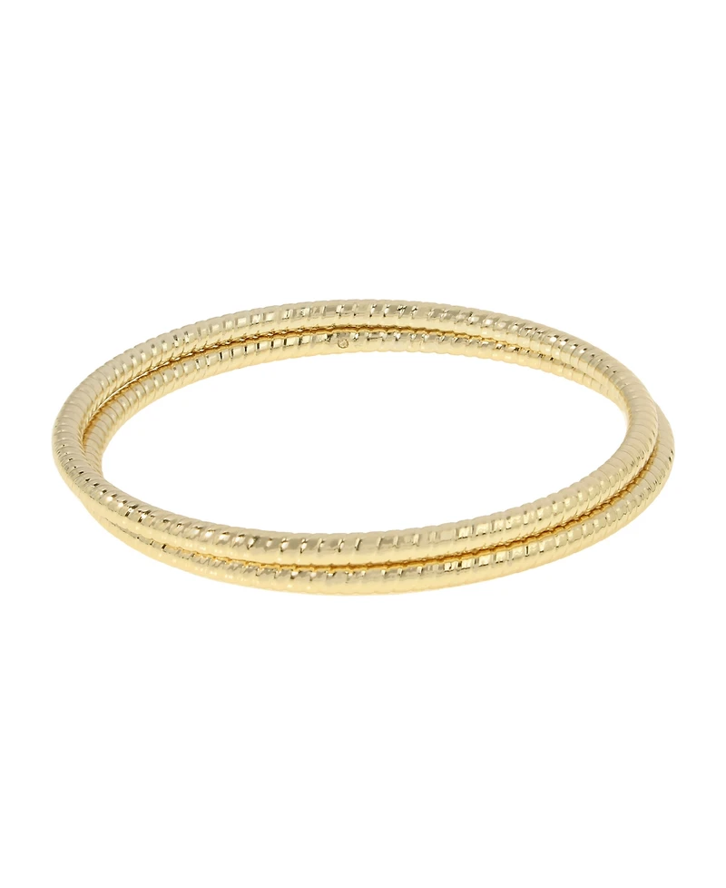 Robert Lee Morris Soho Textured Bangle Bracelet Set