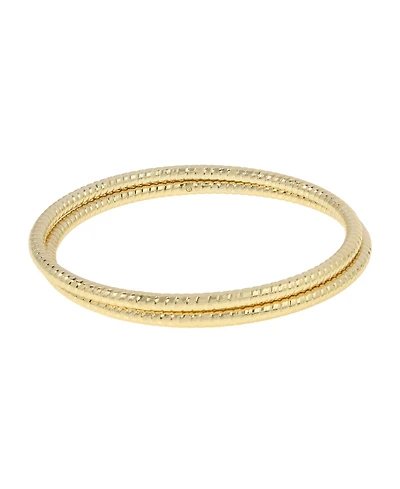 Robert Lee Morris Soho Textured Bangle Bracelet Set