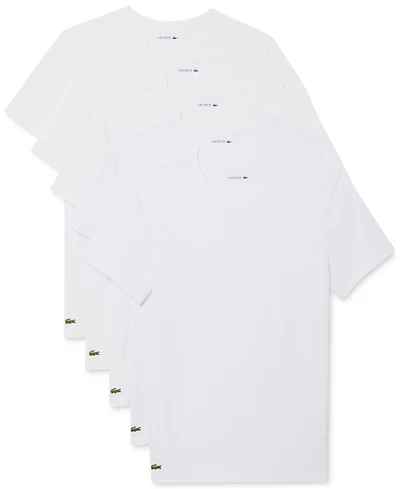 Lacoste Men's 5-Pack Slim Fit Crewneck Undershirts