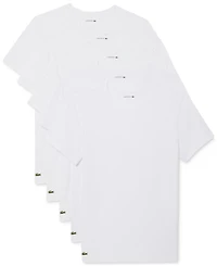 Lacoste Men's 5-Pack Slim Fit Crewneck Undershirts