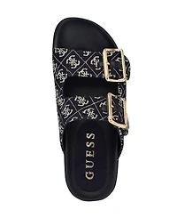 Guess Women's Fasten Double-Buckle Footbed Sandals