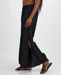 J Valdi Women's Cancun Wide-Leg Swim Cover-Up Pants