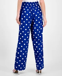 Anne Klein Women's Printed Pull-On Wide-Leg Pants