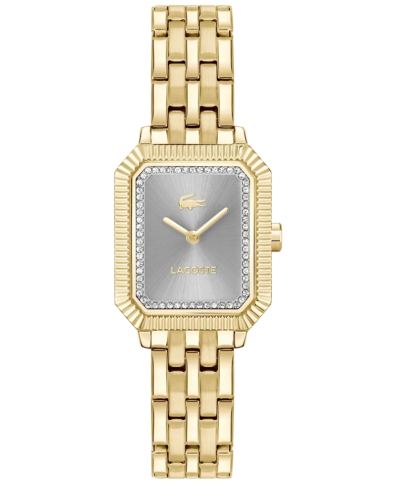 Lacoste Women's Parisienne Gold Tone Stainless Steel Bracelet Watch, 28.3 x 20.7mm