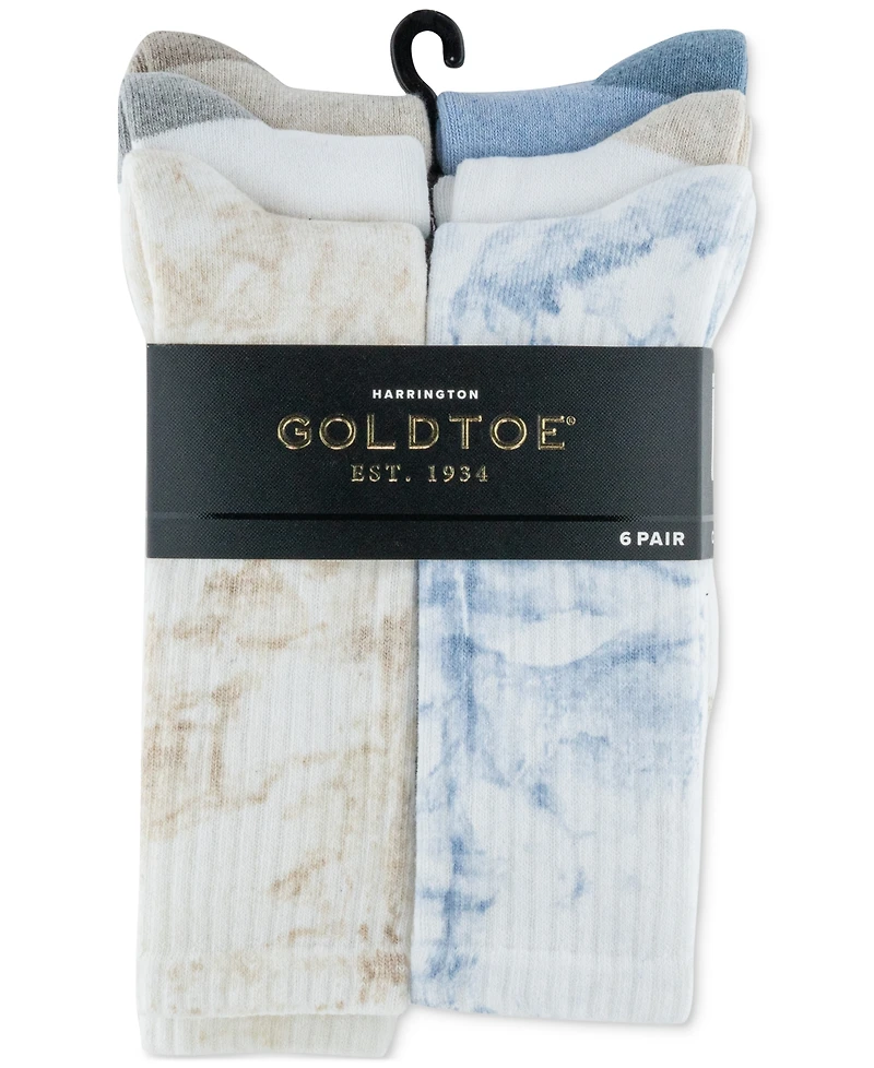 Gold Toe Men's 6-Pack Casual Harrington Socks