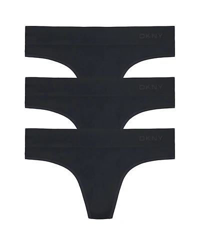 Dkny Women's Seamless Litewear Thong Underwear 3 Pack DK5016NP3