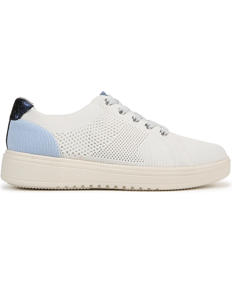 LifeStride Women's Vip Washable Court Inspired Lace Up Platform Sneakers