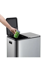 gaomon 16 Gallon/60L Dual Kitchen Trash Can, 2x8 Gallon Step Garbage Can