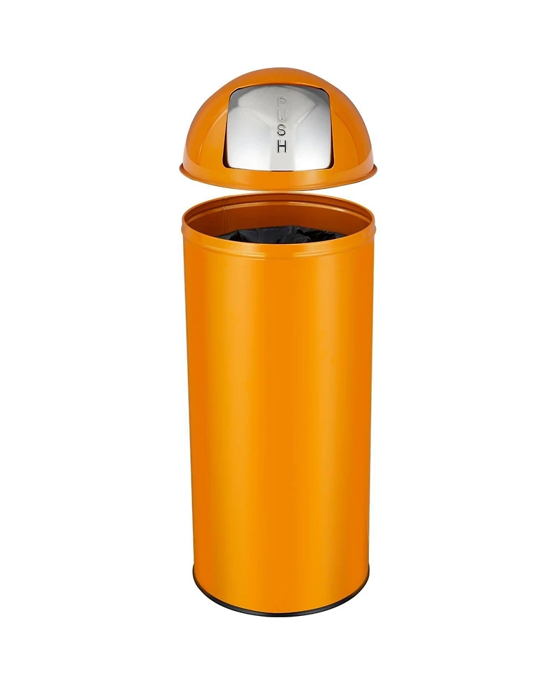 gaomon 17 Gal / 65L Push Lid Trash Can Commercial Grade Heavy Duty Tall Commercial Trash Can Brushed Stainless Steel