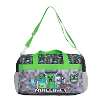 Minecraft Creeper 4-Piece Travel Set - Duffel Bag, Drawstring Backpack, Throw Blanket & Toiletry Bag