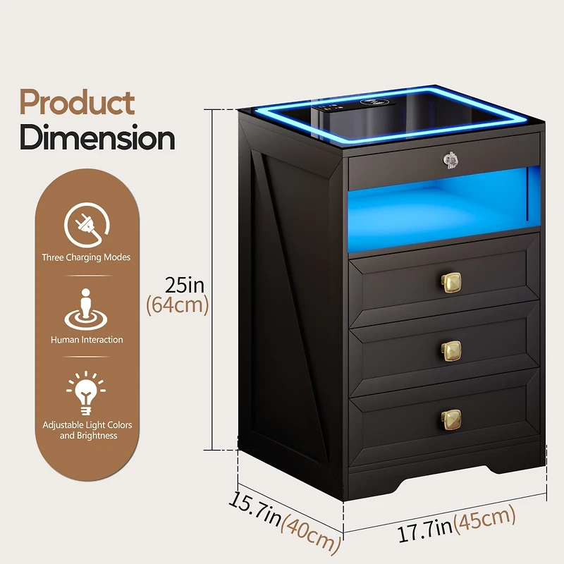 Vlsrka Vanity Makeup Desk with Mirror and Lights