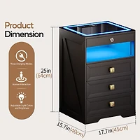 Vlsrka Vanity Makeup Desk with Mirror and Lights