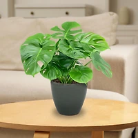 Resort High-Fired Outdoor/Indoor Glazed Uv- and Frost-Resistant Ceramic Planters with Drainage Holes - 2-Pack
