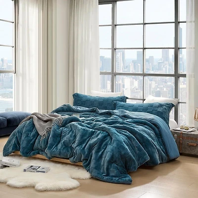 Better Than Anesthesia - Coma Inducer Oversized Comforter Set - Indian Teal , Brown