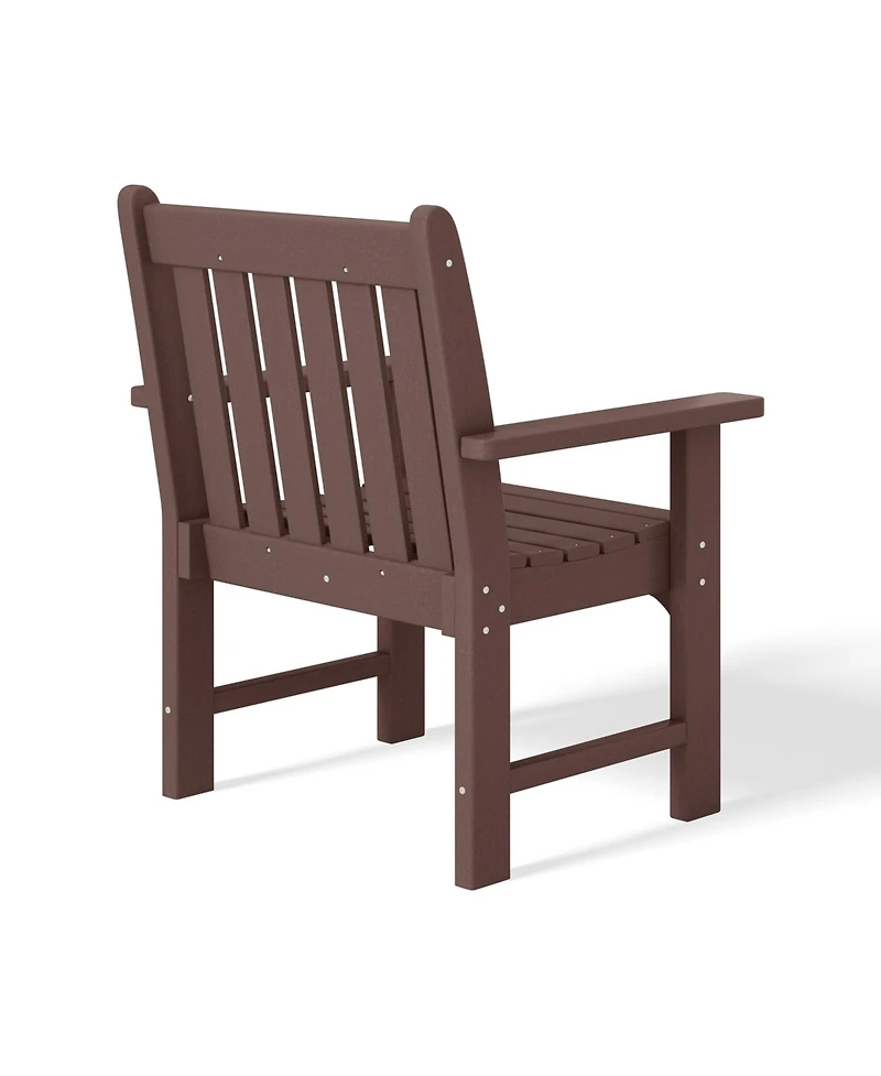 WestinTrends Outdoor Patio Hdpe Adirondack Dining Arm Chair