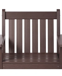 WestinTrends 5-Piece Hdpe Outdoor Patio Chair and Round Table Dining Set