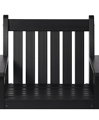 WestinTrends 5-Piece Hdpe Outdoor Patio Chair and Square Table Dining Set