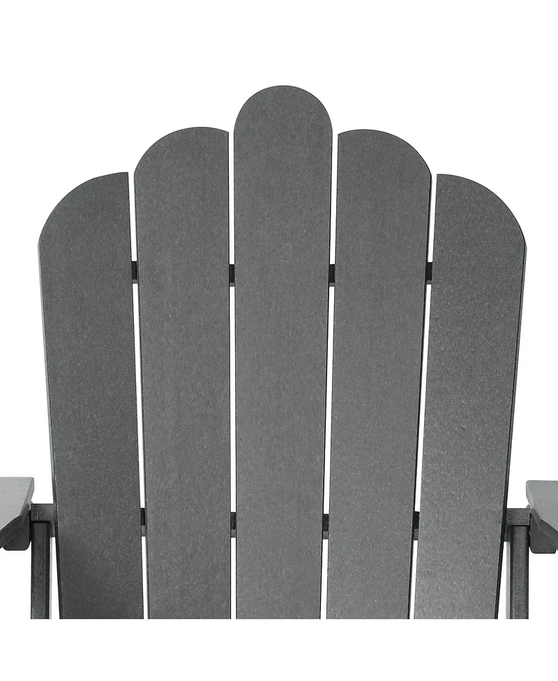 WestinTrends 4-Piece Adirondack Chairs with Cup Holders and Table Set