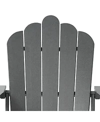 WestinTrends 4-Piece Adirondack Chairs with Cup Holders and Table Set